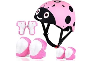 LANOVAGEAR Adjustable Toddler Helmet & Pads Set, CPSC Certified, for Ages 2-14, Lightweight with Airflow, Ideal for Roller Skating, Scooters, Biking, Skateboarding & Other Sports