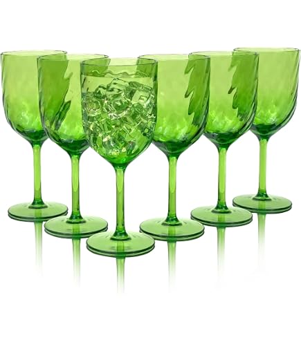 Unbreakable Acrylic Wine Glasses Set Of 4 - Shatterproof, 18oz, Dishwasher Safe, Floats - View #4