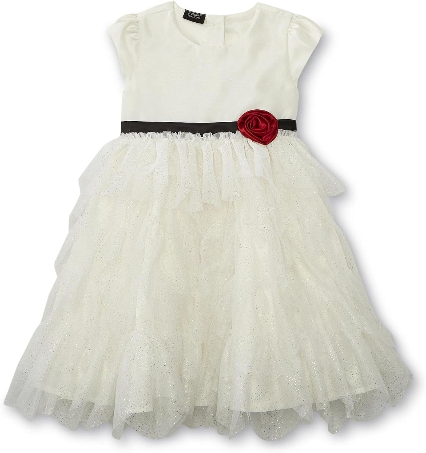 cream holiday dress