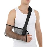 Ymapinc Arm Sling for Shoulder Injury, Arm Brace Support for Wrist Injury, Rotator Cuff with Elbow Support (Black)