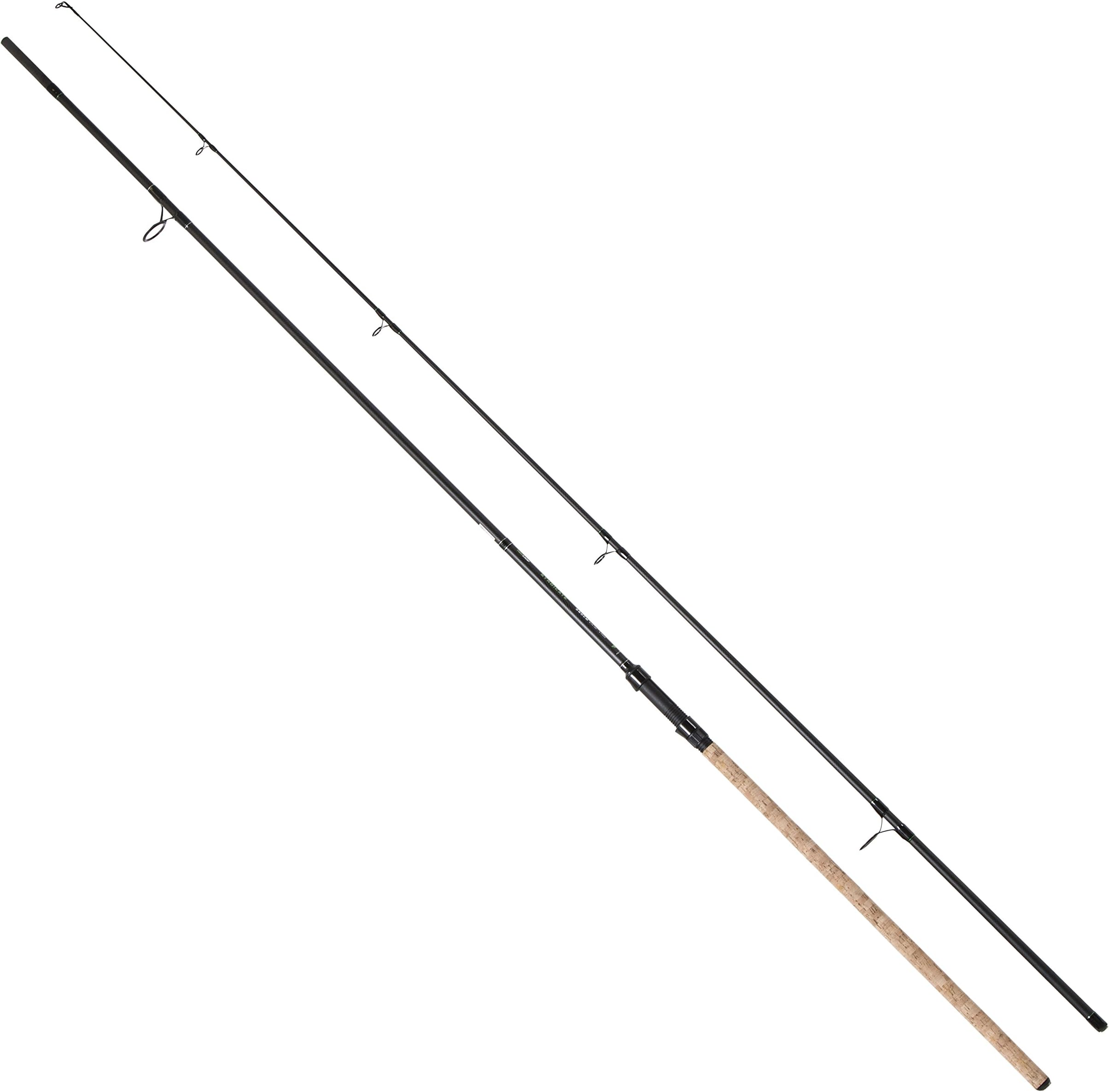 KINGCARP - (3.6m/12ft Superb 2 Piece Quality CARP Part Carbon Fishing Rod (Test Curve 2.75 lbs) Long Casting Fast Blank 24 ton Tip Section and Classic Full Cork Handle [12-33008]
