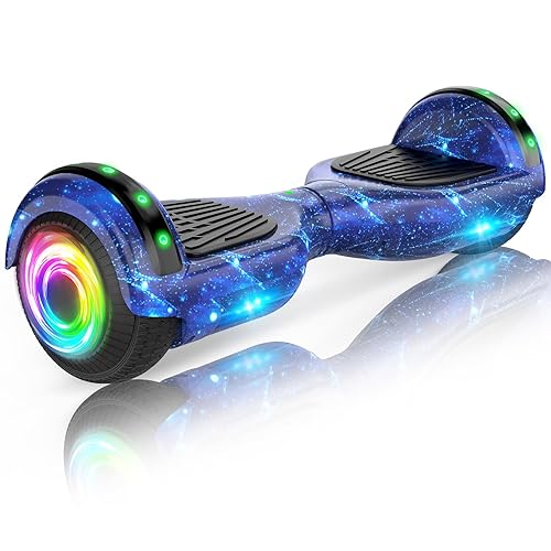 SISIGAD Hoverboard for Kids Ages 6-12, with Built-in Bluetooth
