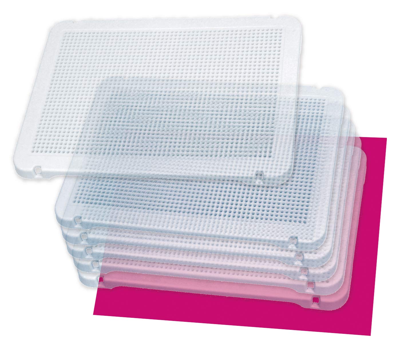 Miniland 30 x 21 cm Transparent Peg Board (6-Piece) 31830