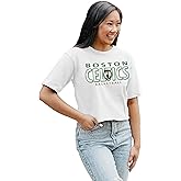 Blue 84 NBA Womens NBA Officially Licensed Women's Cropped T-Shirt White