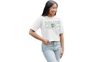 Blue 84 Women's NBA Officially Licensed Cropped T-Shirt White