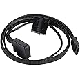 Silverstone Tek Sleeved Slim-SATA to SATA Adapter Cable (CP10)