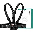 Wealpe Chest Mount Harness Chesty Strap Compatible with GoPro Hero 11, 10, 9, 8, 7, Max, Fusion, Hero (2018), 6, 5, 4, Session, 3+, 3, 2, 1, DJI Osmo, Xiaomi Yi Cameras