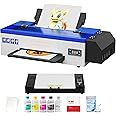 PUNEHOD A3 L1800 DTF Printer,Apparel Printer with Ink 13-inch DTF Transfer Printer with White Ink Circulatory DTF Printer Machine for DIY Print T-Shirts (A3 Printer+Oven)