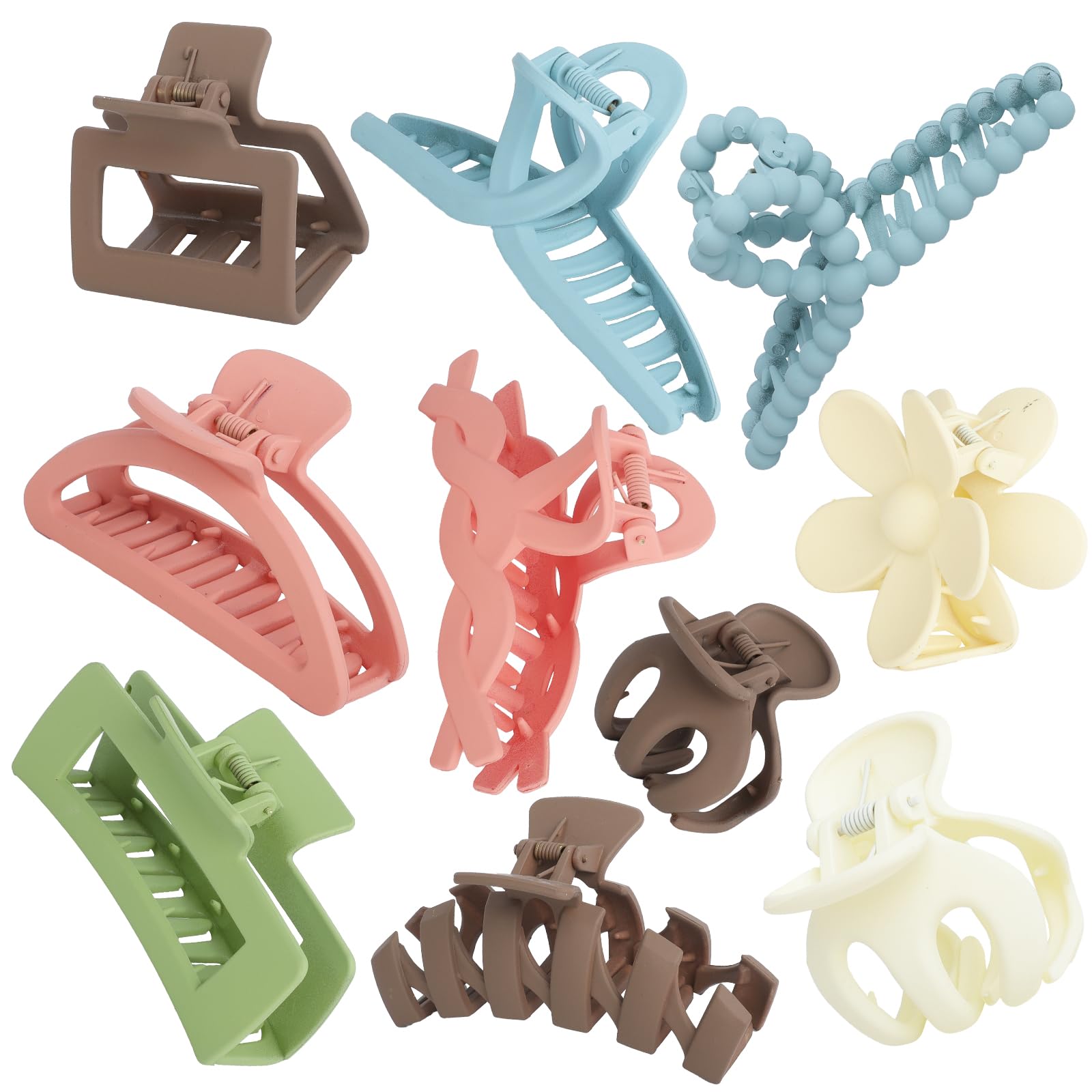 Photo 1 of 10PCS Non-Slip Hair Clips Jaw Clips for Thick Hair Clamp Flower Non-Slip Hair Accessories with Multi-Styles for Women Girls