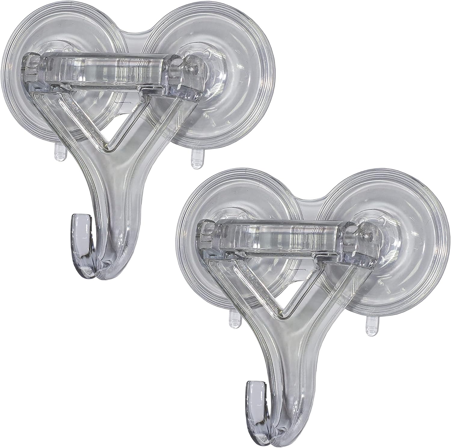 Wreath Hangers - LITES-UP Heavy Duty Double Suction Cup Hook Reusable Wreath Hanger - Holds up to 25 LBs - Set of 2