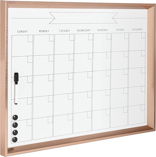 Amazon Com Kate And Laurel Calter Framed Magnetic Dry Erase