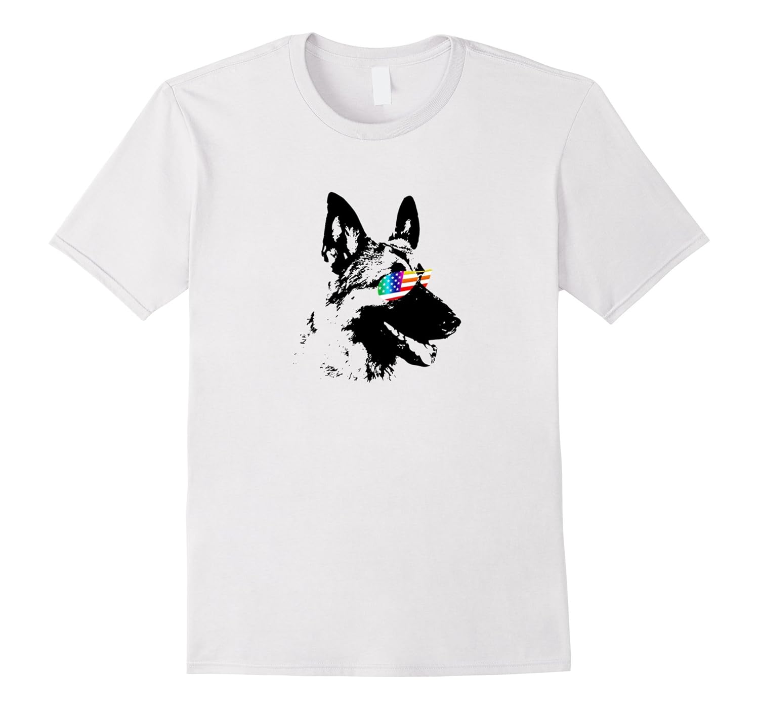 German Shepard Lovers Funny American Dog Sun Glasses Shirt-ANZ