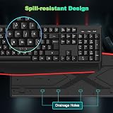 Cimetech JQ725 Wireless Keyboard and Mouse 2.4G UK Layout Black view 4