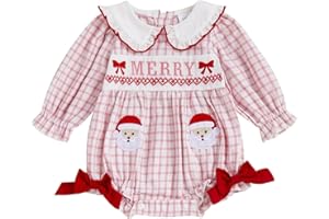 MoZiKQin Baby Girl Valentines Day Outfit Love Heart Bubble Romper Long Sleeve Ruffle Jumpsuit Boutique Clothes
