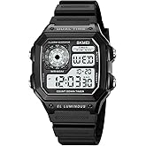 Fogitbok Digital Watch for Men Women, Waterproof Watches for Women Men's Wrist Watches, Fashion Sport Mens Digital Watches Dual Time Date Stopwatch