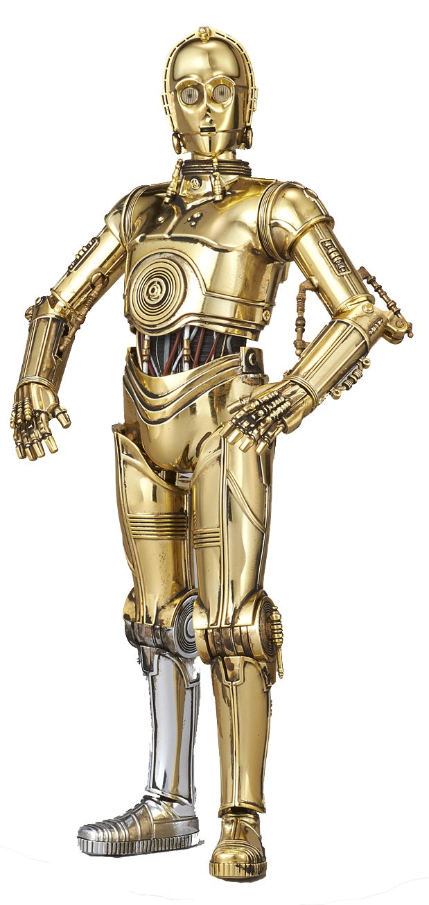 BANDAI Hobby Star Wars Character Line 1/12C-3PO Star Wars Action Figure, White