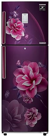 Samsung 253 L 3 Star Inverter Frost-Free Double Door Refrigerator (RT28T3953CR/HL, Camellia Purple, Convertible)