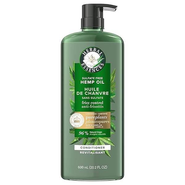CASEETO HERBAL ESSENCES BIO:RENEW HEMP + POTENT ALOE CONDITIONER FOR FRIZZ, 600 ML