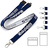 Personalized Custom Lanyard 30-5000PCS with Logo/Picture/Text/Name, Customized Neck Strap ID Badge Lanyard for Keys Office School Events