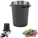 Coffee Dosing Cup 54mm, Stainless Steel Espresso Coffee Dosing Cup Espresso Machine Accessories, Coffee Powder Feeder Part Easy Use Coffee Grinder Powder Cup Compatible with 54mm Coffee Filter