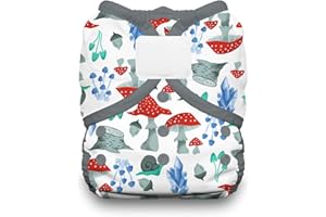 Thirsties Duo Wrap Reusable Cloth Diaper Cover, Hook and Loop Closure, Forest Frolic Size Two (18-40 lbs)
