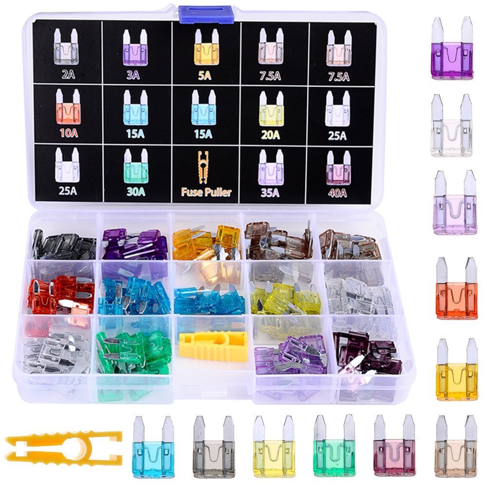 40 Piece APM / ATM Mini Blade Fuse Assortment – 5A To 35A – 12V – For Auto/Truck – 225FWY