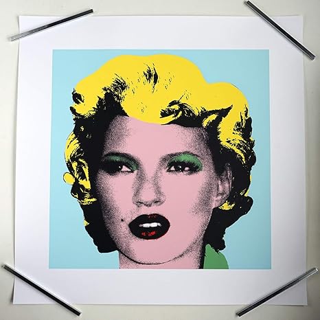 Amazon Co Jp Banksy Kate Moss Green バンクシー ケイトモス シルクスクリーンプリント Screen Print West Country Prince製作 Wcp ホビー