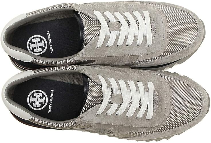 Amazon Tory Burch トリーバーチ アウトレット スニーカー シューズ 靴 グレー ネイビー レディース 0 Sawtooth Logo Sneake Grey Imperial Garnet 並行輸入品 Tory Burch スニーカー