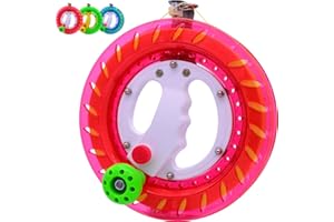 TianYueFly Kite Reel and Kite String Spool,8inches Dia with 1000ft String, with Lock and Connector for Kids & Adults (Red)