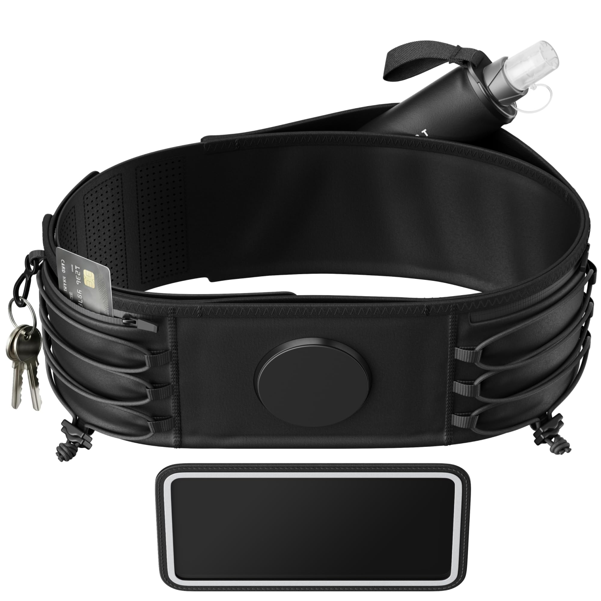 Shapeheart - Magnetic Sport Belt with detachable sleeve | Running Belt | Anti Sweat | Do not bounce