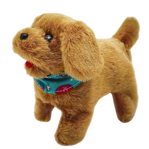 Plush Toy Walking Barking Flipping Toy Dog ZooPurrPets Battery - Main Image
