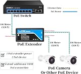 Revotech 2 Port PoE Extender IEEE 802.3af/at 100Mbps 100m 1 in 2 out view 5