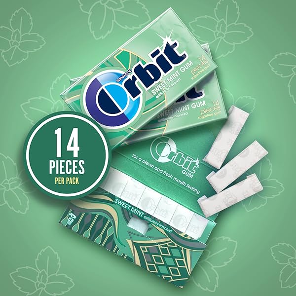 ORBIT, SWEET MINT SUGARFREE GUM, 14-CT