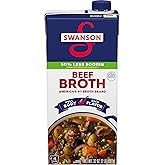 SWANSON S Lower Sodium Beef Broth, 32 oz Carton