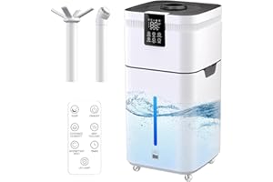 30L/7.93Gal Commercial Humidifier for Large Room up to 4200 sq ft, 3000mL/H Spray Output Whole House Humidifier with Precisio