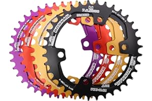 DJC Bike Chainring Asymmetrical 96BCD Round/Oval for XT SLX M6000 / M7000 / M8000 / M9000 MTB 7/8/9/10/11/12 Speed Narrow Wid