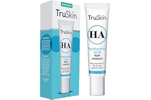 TruSkin Eye Cream for Dark Circles and Puffiness - With Hyaluronic Acid, Glycolic Acid, Vitamins C, B5 & E to Hydrate Delicate Under Eye Skin - Dark Circles Under Eye Cream for Women, 0.5 fl oz