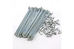 QHQKR 10G Electric Bike Spokes 3.0 mm Diameter Silver Steel Motorcycle Wheel Tire Spokes with Nipples and Wrench 55-305mm J Bend Bicycle Spoke for E-Bike Motorcycle