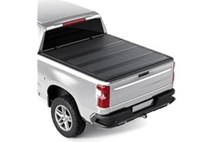 Tono King Hard Low Profile Quad-Fold Aluminum Truck Bed Tonneau Cover Compatible with 2019-2026 Chevy Silverado/GMC Sierra 5' 8" Bed (69.6")