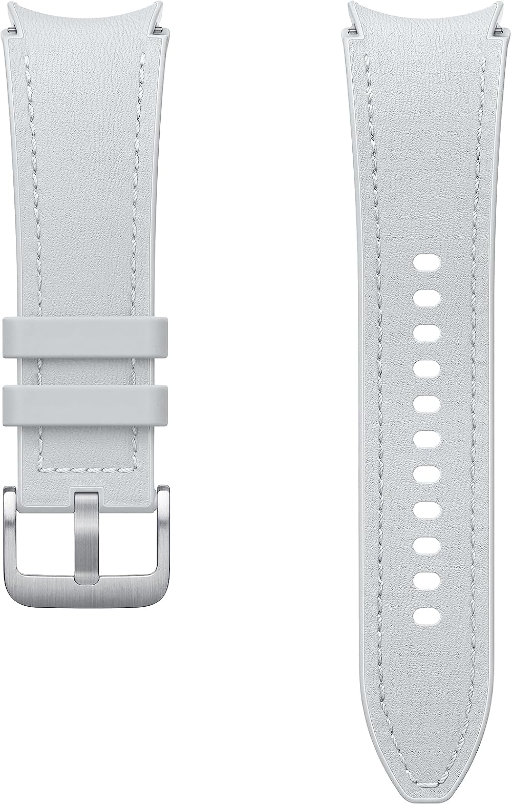 Samsung Galaxy Hybrid Eco-Leather Band M/L for Galaxy Watch Silver