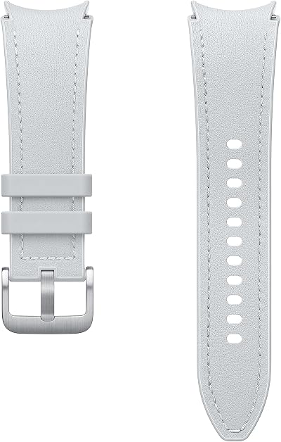 Samsung Galaxy Hybrid Eco-Leather Band M/L for Galaxy Watch Silver