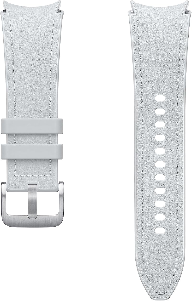 Samsung Galaxy Hybrid Eco-Leather Band M/L for Galaxy Watch Silver