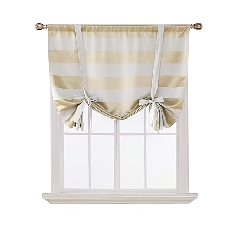 Buy Deconovo Blackout Curtain Pattern Striped Curtains Rod Pocket