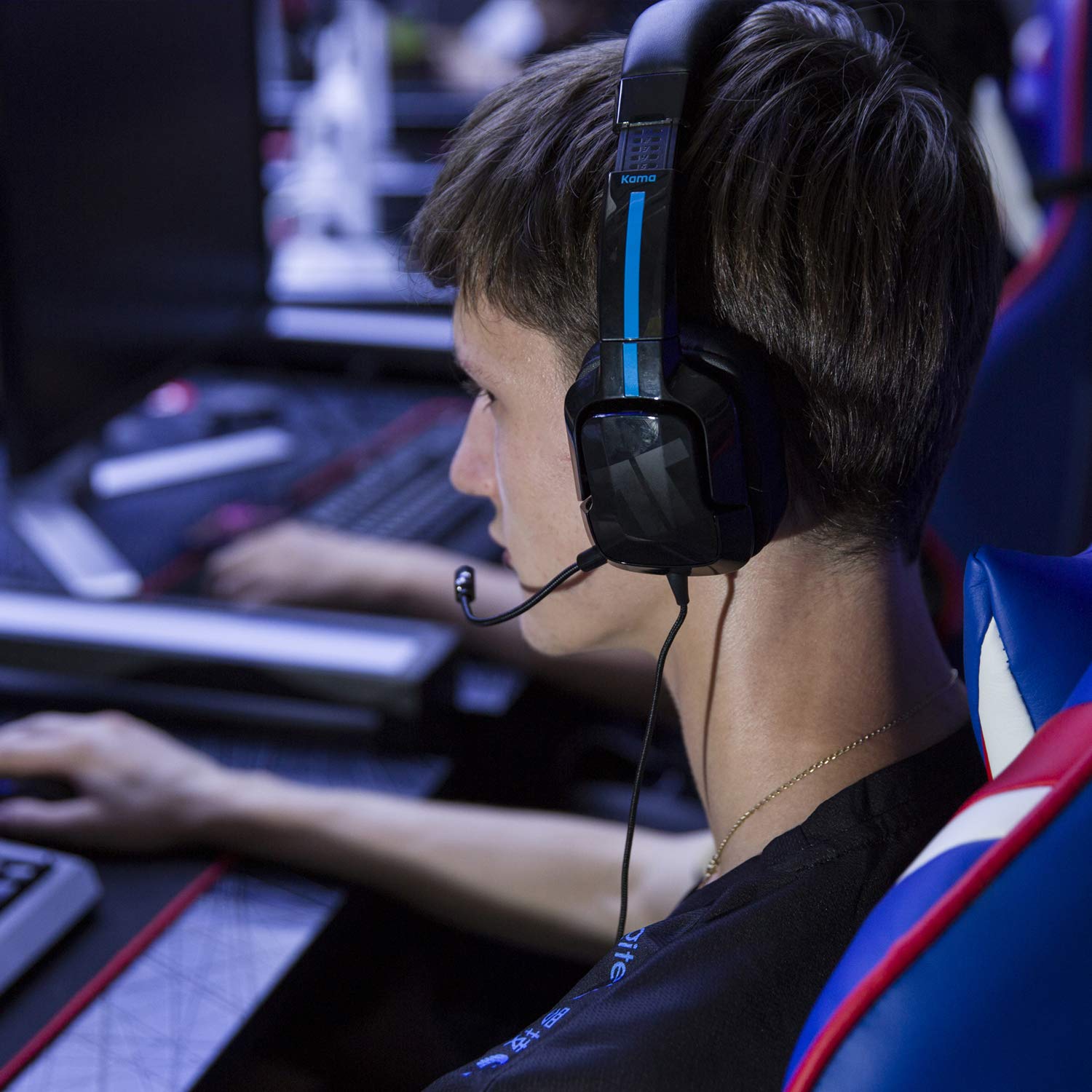 TRITTON Kama Plus Stereo Gaming Headset with 3.5mm Connector and Mic for Sony PS4, XBOX ONE X and XBOX ONE S, Nintendo Switch and Mobile Devices