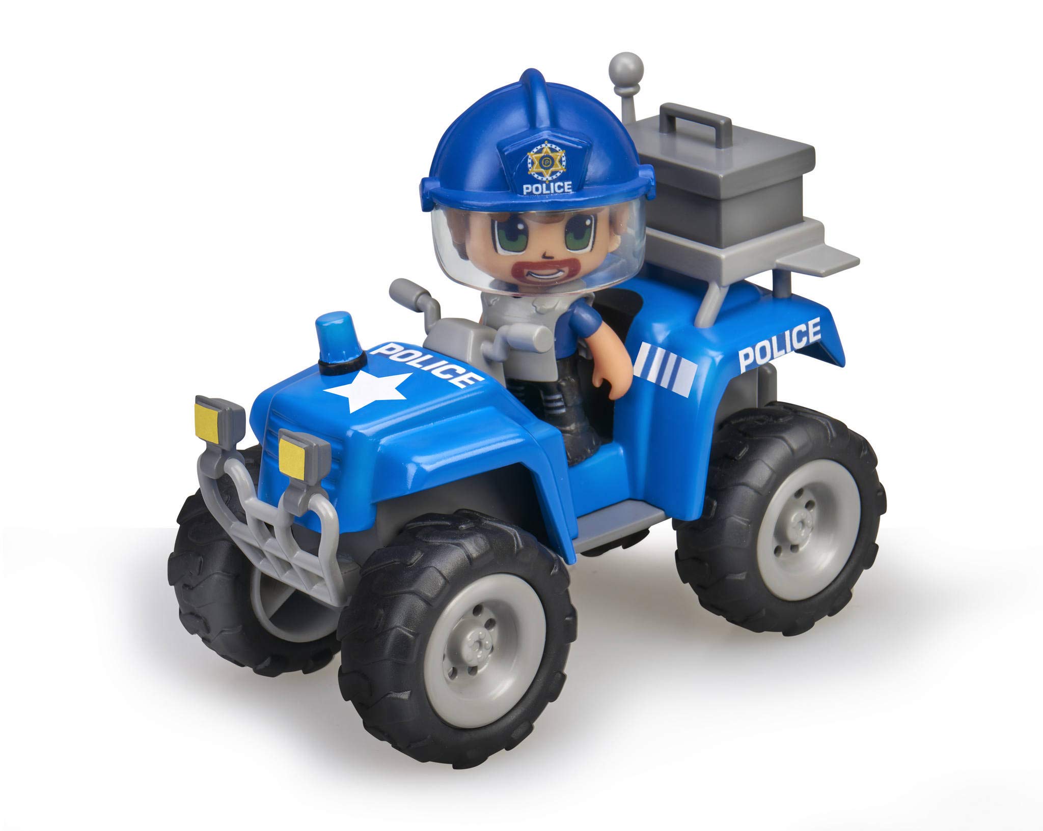 Pinypon Action - Quad with 1 police figure for 4-8 years old boys and girls, (Famosa 700015582)