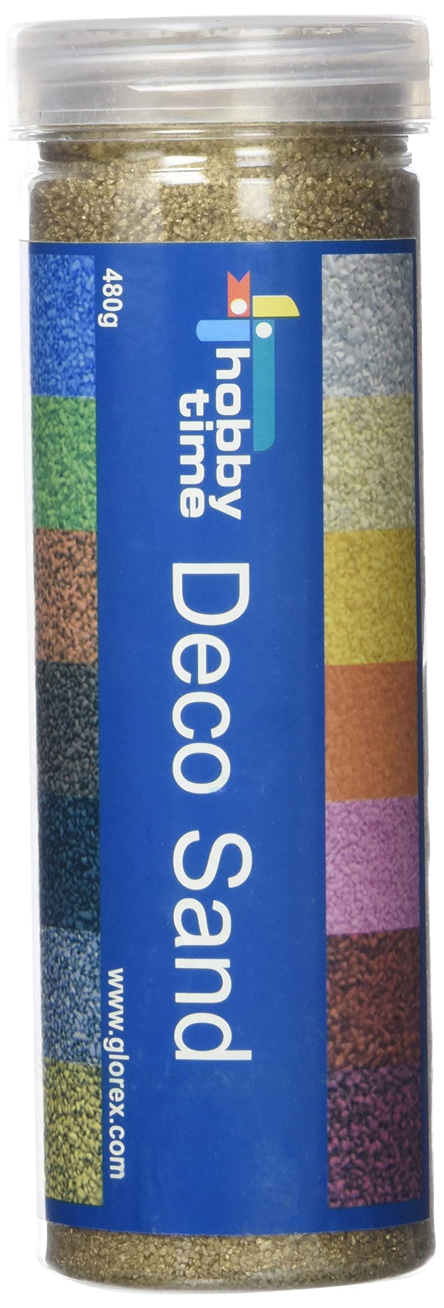 Glorex Decorative sand 480 g, gold, 15.5 x 6 x 6 cm