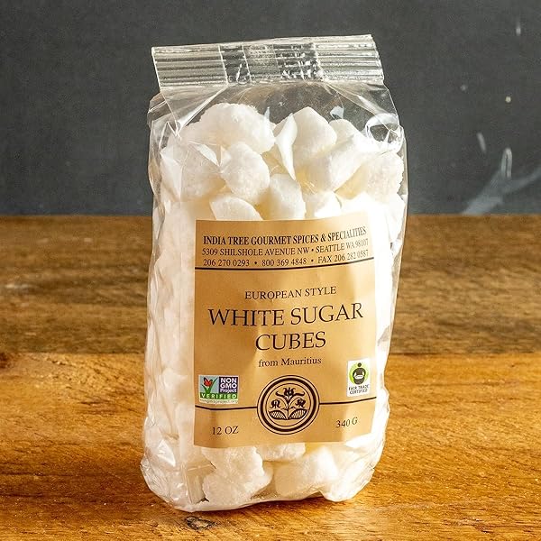INDIA TREE WHITE EUROPEAN-STYLE SUGAR CUBES, 2.2 POUND