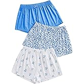 WDIRARA Women's 3 Piece Plaid Pajama Shorts Elastic Waist Letter Graphic Printed Tie Front Sleep Shorts