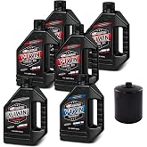 V-Twin Oil Change Kit Synthetic w/Black Filter, Twin Cam