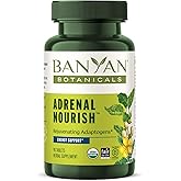Banyan Botanicals Organic Adrenal Nourish - Cortisol Support & Stress Relief Supplement - Natural Energy & Fatigue Support with Ashwagandha & Adaptogens - 90 Tablets - Non-GMO, Vegan*